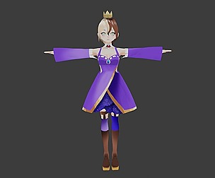 Ai - GAME READY LOW POLY ANIME CHARACTER GIRL