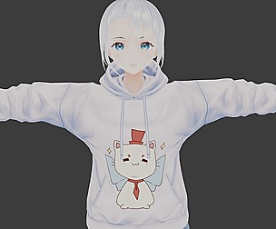 Akina - GAME READY LOW POLY ANIME CHARACTER GIRL