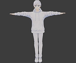 Arata - GAME READY LOW POLY ANIME CHARACTER BOY