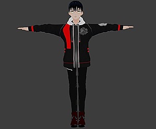Botan - GAME READY LOW POLY ANIME CHARACTER BOY