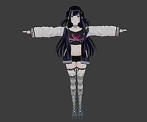 Ena - GAME READY LOW POLY ANIME CHARACTER GIRL