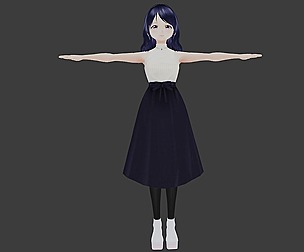 Chiasa - GAME READY LOW POLY ANIME CHARACTER GIRL
