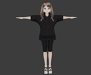 Azumi - GAME READY LOW POLY ANIME CHARACTER GIRL
