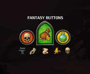 Fantasy Buttons