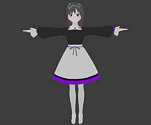 Nari - GAME READY LOW POLY ANIME CHARACTER GIRL