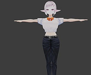 Taka - GAME READY LOW POLY ANIME CHARACTER GIRL