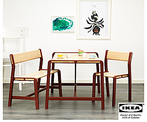 IKEA YPPERLIG Children's Bench 3d model