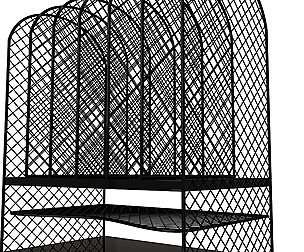 Black Mesh Tray Desktop Organizer