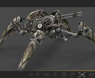 Drone V6 spider SciFi