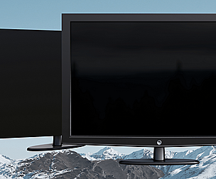 Generic Tv with and without stand