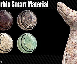 16 Marble Smart Material + 4K PBR Texture Vol_1