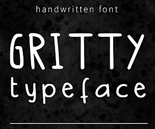 GRITTY HANDWRITING FONT
