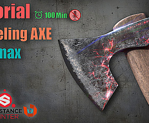 Modeling Ax in 3dsmax and Substance painter