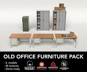 Old Office Furniture Pack