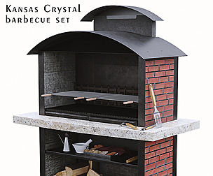 Kansas Crystal Barbecue Grill Set (1 Barbecue)