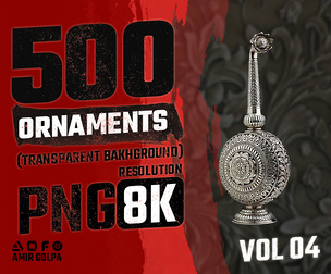 500 ornaments png (8k) vol.4