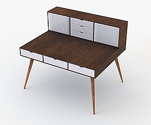 Wooden study desk