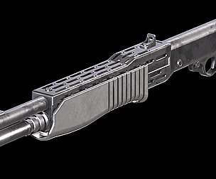 SPAS-12 PBR Low-poly 3D model