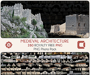 Medieval Architecture - PNG Photo Pack
