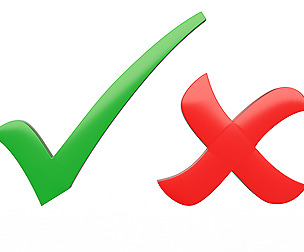Check Mark and Cross Mark