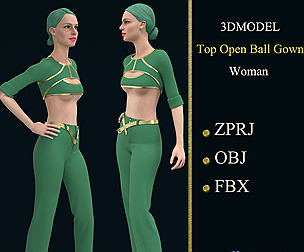 Top Open Ball Gown Woman