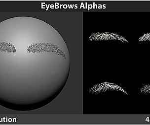 EyeBrows Alphas