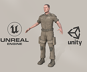 Soldier character - rookie marine grunt