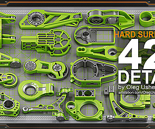 Sci-Fi Hard Surface KITBASH 420 DETAILS