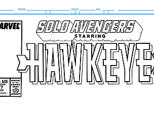 Hawkeye Comic Book Cover Template