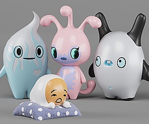 aliens and sleepy toys