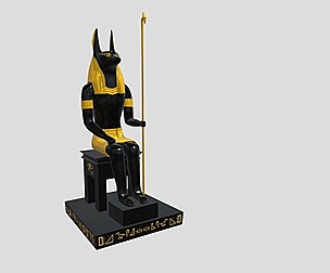Egyptian god Anubis statue