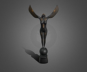 Egyptian goddes Isis statue