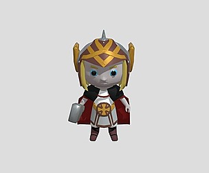 Cute Superhero character