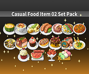 Casual Food Item 02 Set Pack