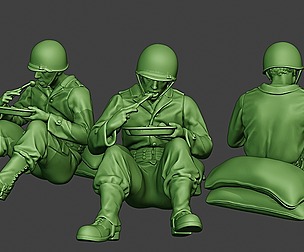 American soldier ww2 Eating 2 A13