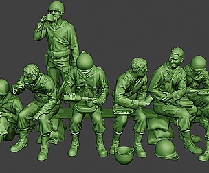 American soldiers ww2 Lunch A13 Pack1