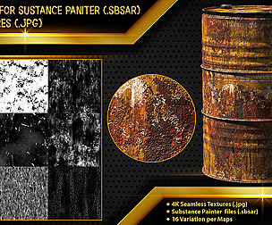 31 Grunge For Substance Painter + 476 Textures _v1