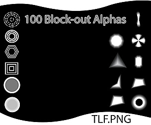 100 Block_out Alpha for zbrush + 4k