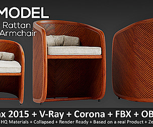 Amato Rattan Dining Armchair