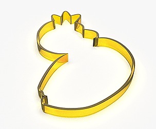 Swan King or Queen Cookie Cutter