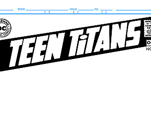 Teen Titans Comic Book Cover Template