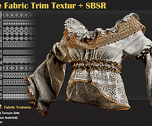 40 Lace Fabric Trim Textur + SBSR - VOL 04