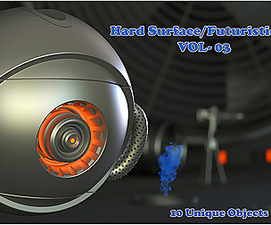 Hard Surface / Futuristic Kitbash VOL_03