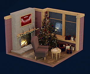New year scene