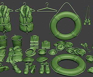 US Naval Objects Pack1