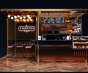 Coffee Shop Booth