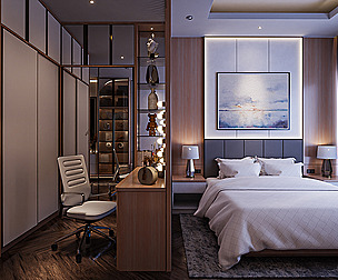 Bedroom Japandi Style