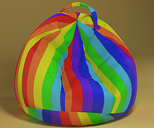 Bean bag rainbow