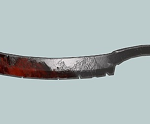 Sword cleaver Game ready 3d model PBR
