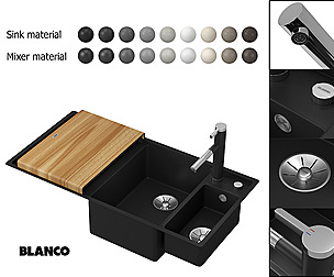 Sink Blanco AXIA III 6 S and mixer Blanco LINEE-S